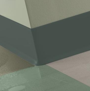 Johnsonite Hunter Green Vinyl Traditional Wall Base - 4" X 48" X 1/8" Toe - Traditional Wall Base
