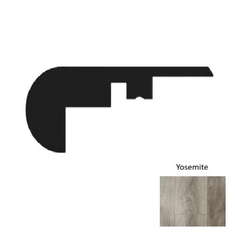 1600 Series Yoesmite Luxury Vinyl Moulding / Trim - 94" Overlap Stair Nose - Embossed
