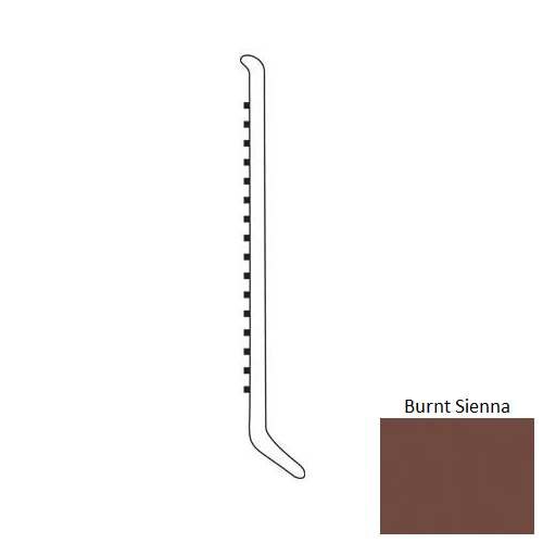 Burnt Sienna Rubber Moulding / Trim 4" Cove Wall Base
