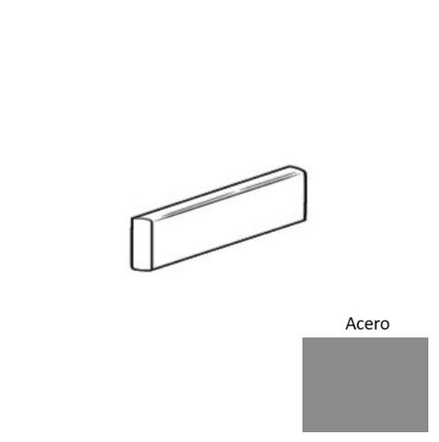 Block Acero Porcelain Floor & Wall Trim - 2" X 10" Bullnose