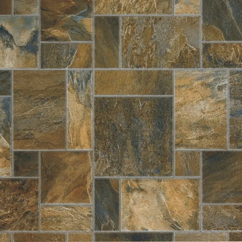 Silver City Plaza Calico Resilient Luxury Sheet Vinyl - Pattern