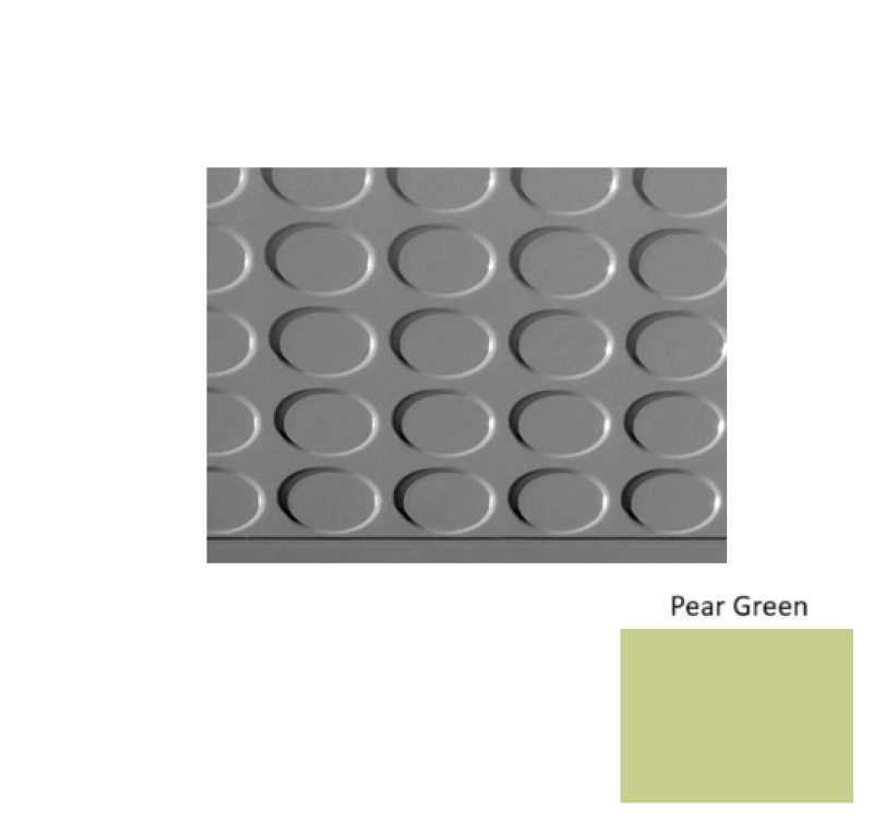 Roppe Pear Green Vantage Raised Circular 15-Inch Rubber Stair Tread