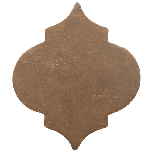 Via Estela Brunus Terracotta Tile - Satin - 6.75" X 7.87" Arabesque