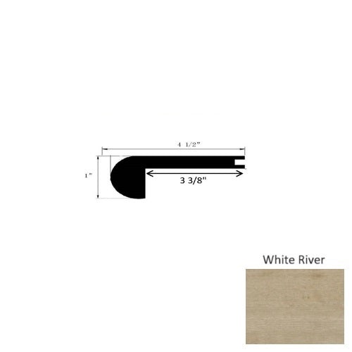 White River Luxury Vinyl Moulding / Trim - 94" Flush Stair Nose - Ceramic Bead
