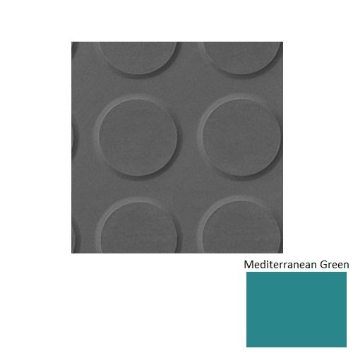 Flextones Mediterranean Green Rgt Radial Ii Rubber Distinct Designs Tile - Textured - 18" X 18"