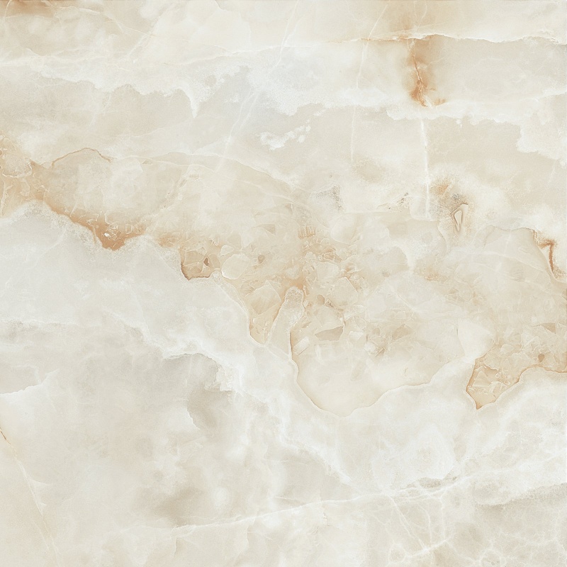 Beltile Onyx Beige Porcelain Tile - Polished - 48" X 48"
