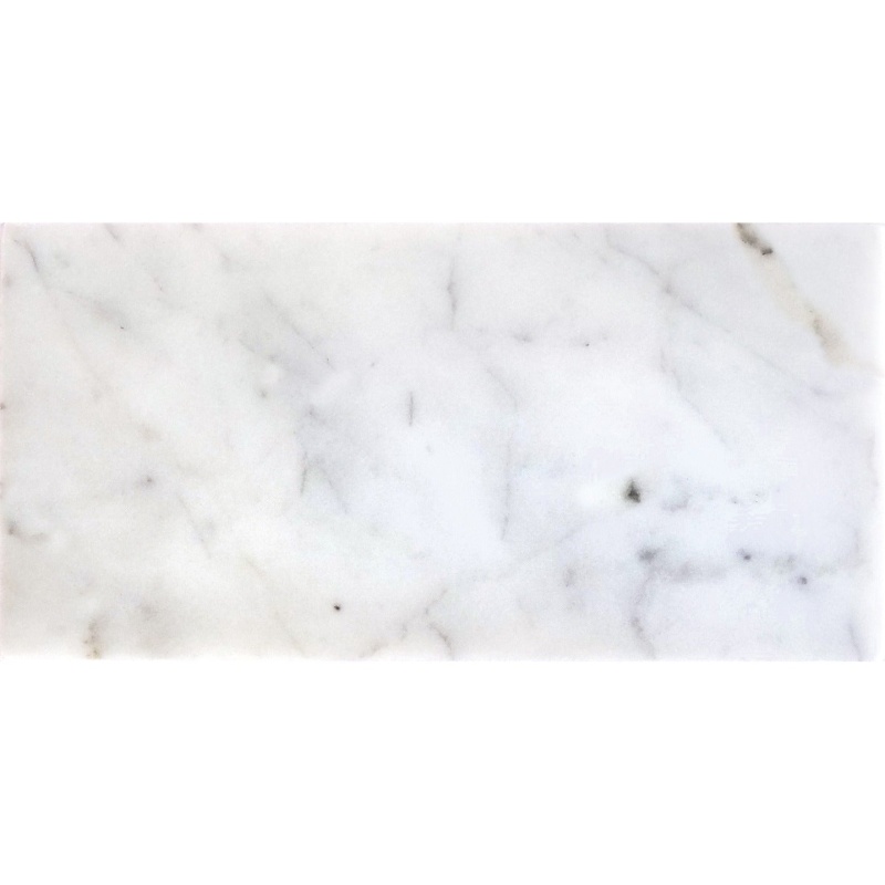 Bianco Carrara Marble Tile - Honed