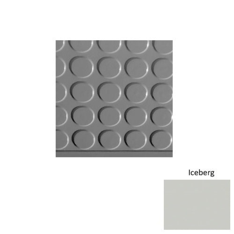 Solid 97 Iceberg Vantage Raised Circular Rubber Stair Tread
