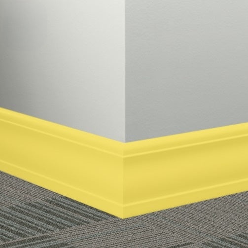 Johnsonite Canary Rubber Millwork Contoured Wall Base