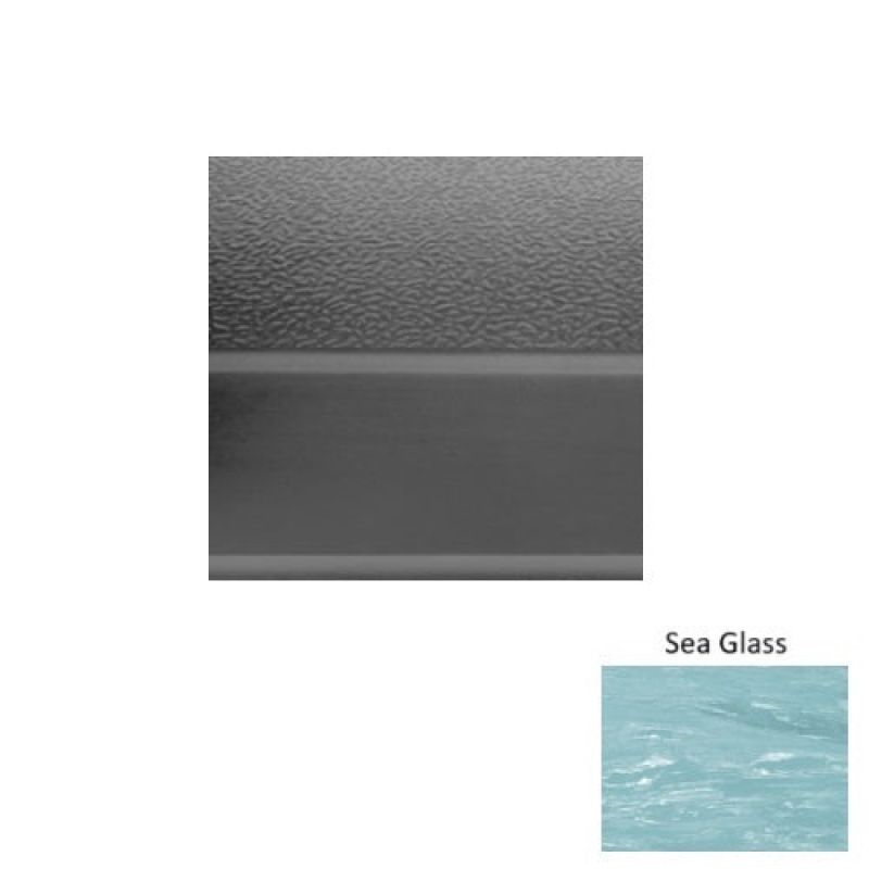 Marbleized 93 Sea Glass Rubber (Sq) Stair Tread - Textured