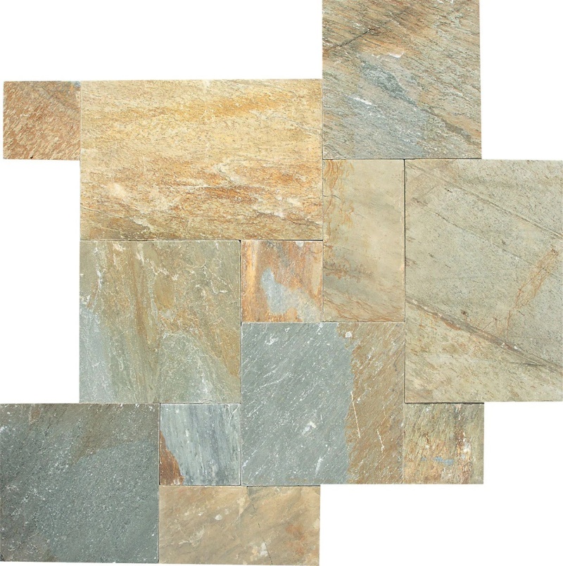 Golden Sun Slate Versailles Pattern
