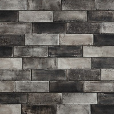 Fuoritono Nero Porcelain Tile - Glossy - 4" X 12"