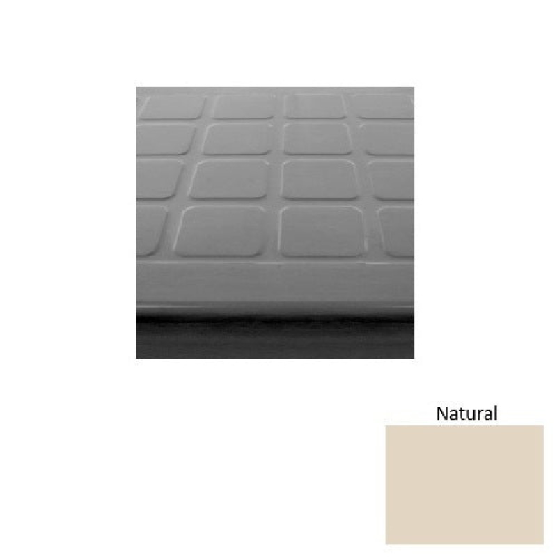 Solid 94 Natural Raised Square Rubber (Sq) Stair Tread With Dupont Kevlar - Textured