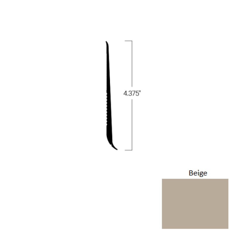 Johnsonite Beige Rubber Tightlock Resilient Rubber Base
