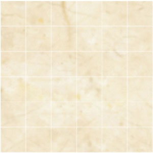 Marmi Crema Marfil Porcelain Mosaic - 2" X 2"