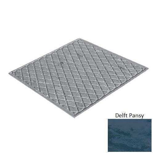Evolving Styles Creative Elements Delft Pansy Rubber Diamond Landing Tile - Textured - 27" X 27"