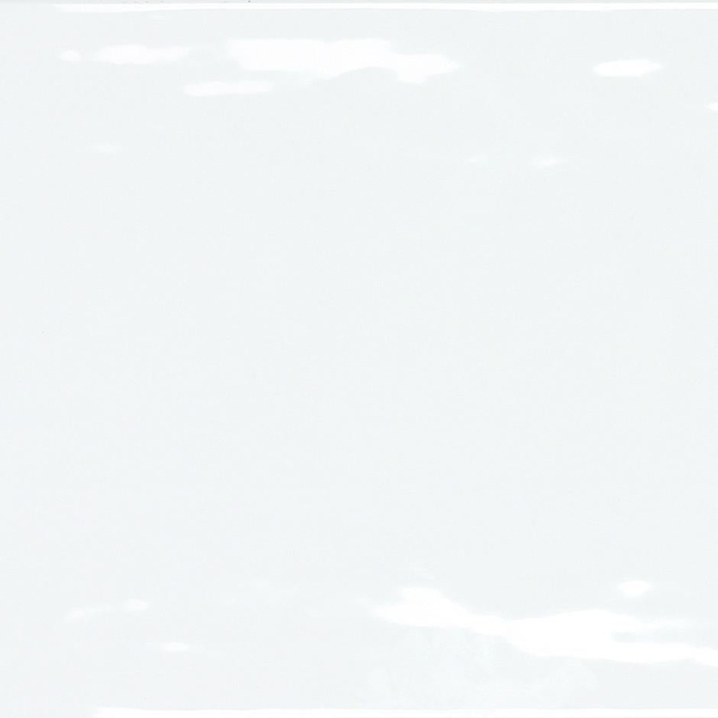 Artwork Plain White Ceramic Tile - Glossy - 12" X 35"