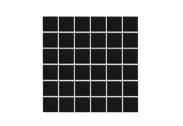 Artisan Plus Black Porcelain Mosaic 2" x 2"