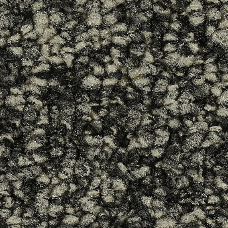 Cozy Classic Charcoal Polyester Carpet - Pattern