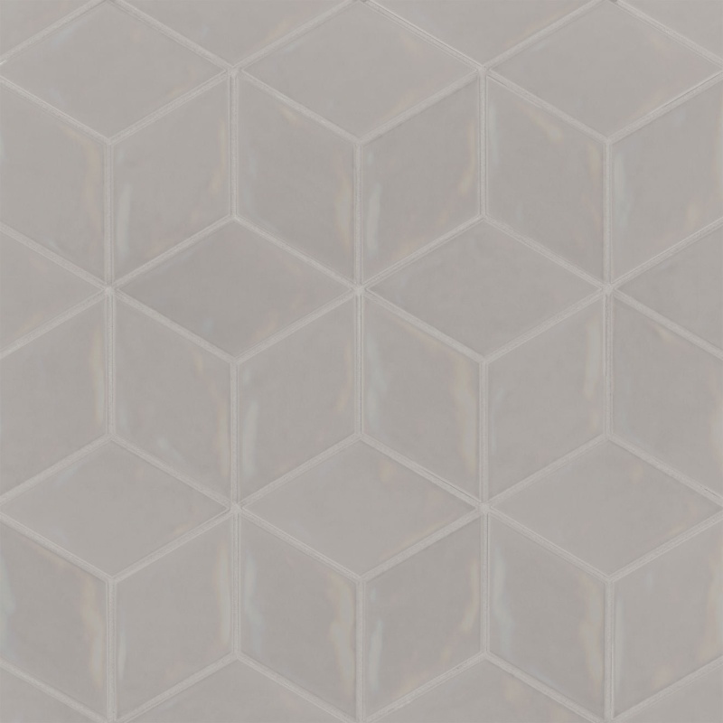 Sorrento Fiore Rhombus Ceramic Tile - Glossy - 4" X 6.5"