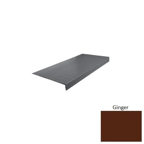 Flextones Ginger Type 800 Distinct Designs Rubber - 12 1/4" X 72" Stair Tread - Raised Square Design