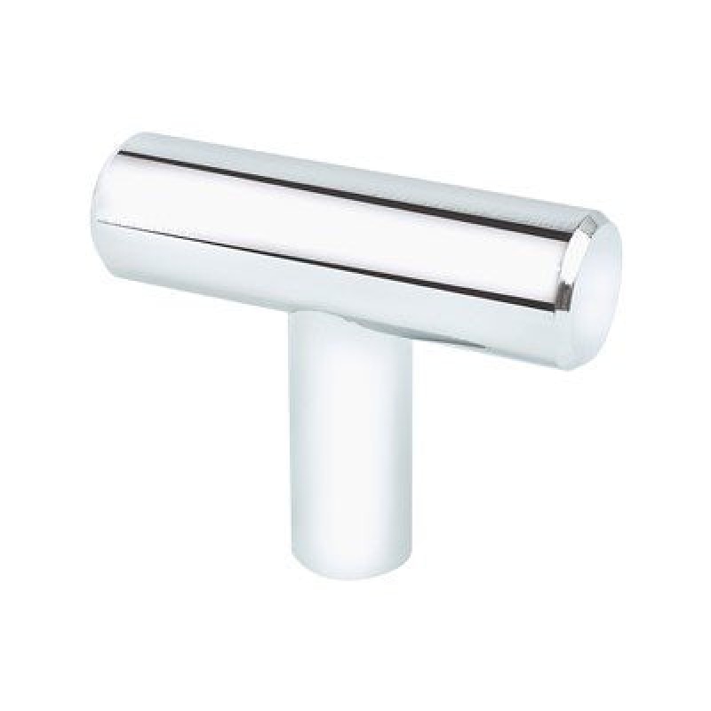 Advantage Plus Transitional Advantage Two Steel Cabinet Knob - Polished Chrome - 1 9/16" Length