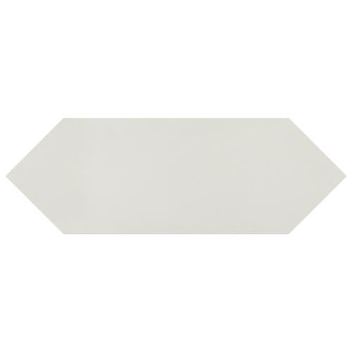 Kite Light Grey Porcelain Tile - Satin - 4" x 11 3/4" Hexagon