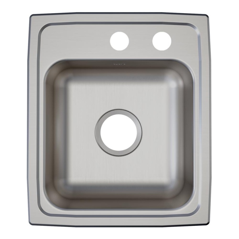 Lustertone Classic Stainless Steel Drop-In Single Bowl Kitchen Sink