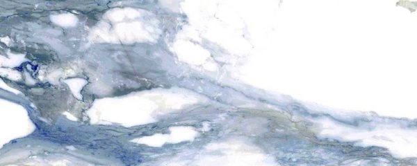 Crash Blue Wave Ceramic Tile - Glossy - 12" X 36"
