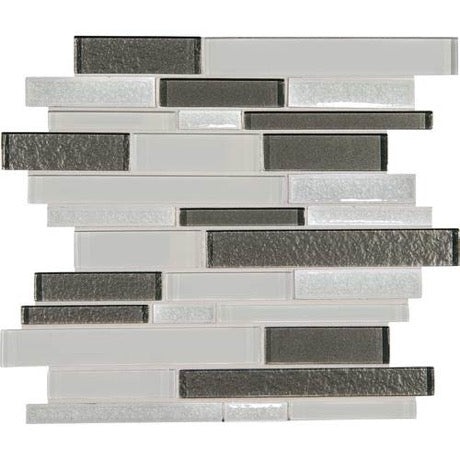 Crystal Shores Diamond Delta Glass Mosaic - Linear - Glossy