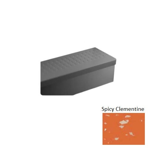 Johnsonite Spicy Clementine Raised Round Rubber Moulding / Trim