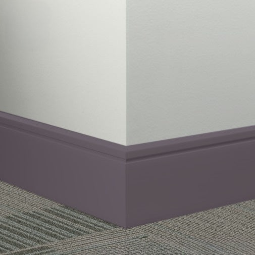 Johnsonite Poetry Plum Rubber Millwork Contoured Wall Base