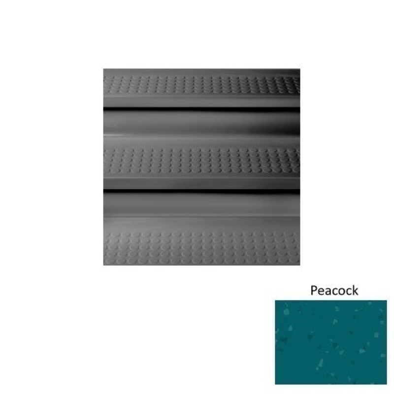 Roppe Symmetry S118 Peacock Stair Tread with Kevlar