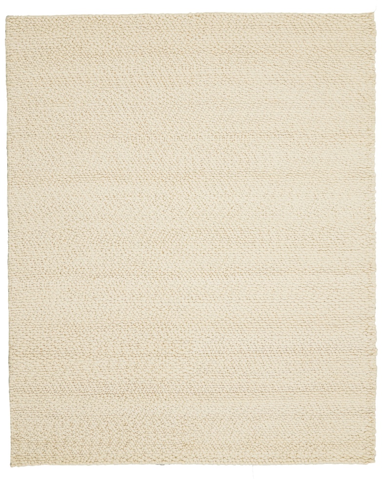 Calvin Klein Riverstone Ivory Wool Farmhouse Area Rug 8 Ft x 10 Ft