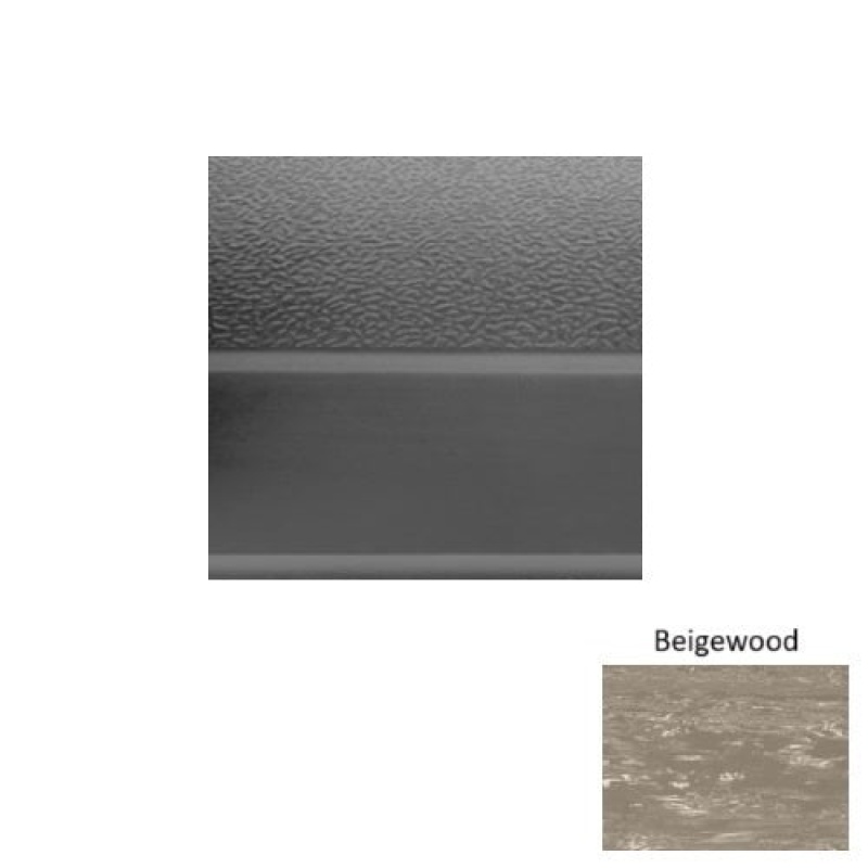 Marbleized 93 Beigewood Rubber (Sq) Stair Tread - Textured