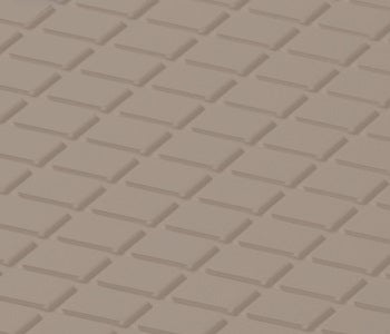 Johnsonite Sandalwood Diamond Solid Color Rubber Tile