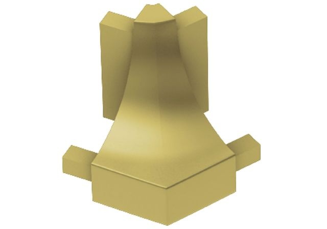 Dilex Ahk 135 Degree Outside Corner Metal Tile Edging Trim - Satin Brass Anodized Aluminum - 1/2" X 1"