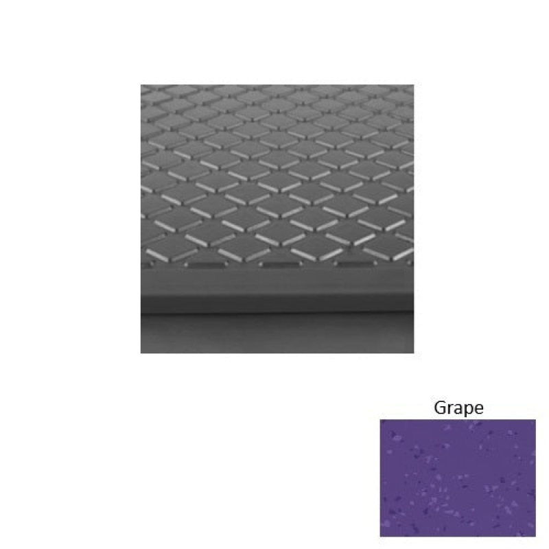 Roppe Symmetry Grape Diamond Rubber Stair Tread with Dupont Kevlar