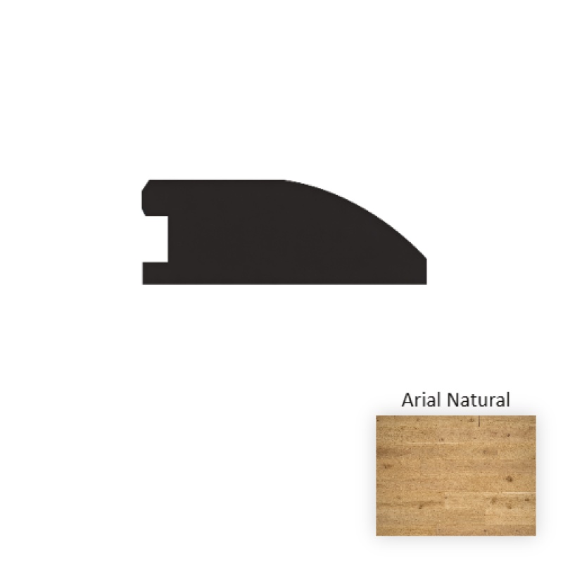 Inscription Arial Natural Hardwood Moulding / Trim - 2" X 90" Reducer - 2" X 90"