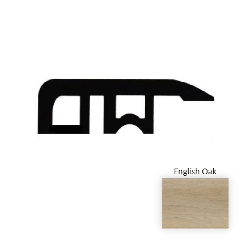 English Oak Laminate Wood Moulding / Trim - 94.5" Reducer - Embossed