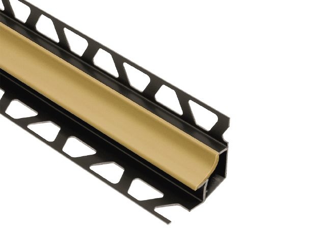 Dilex Hk Cove Shaped Plastic Pvc Tile Edging Trim - Light Beige - 11/32" X 98 1/2"