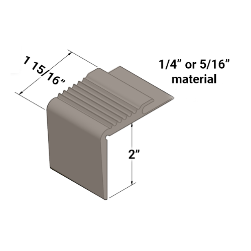 Johnsonite Welsh Castle Vinyl Recessed Stair Nose