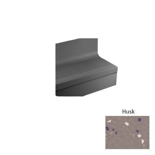 Johnsonite Husk Diamond Rubber Stair Tread with Riser
