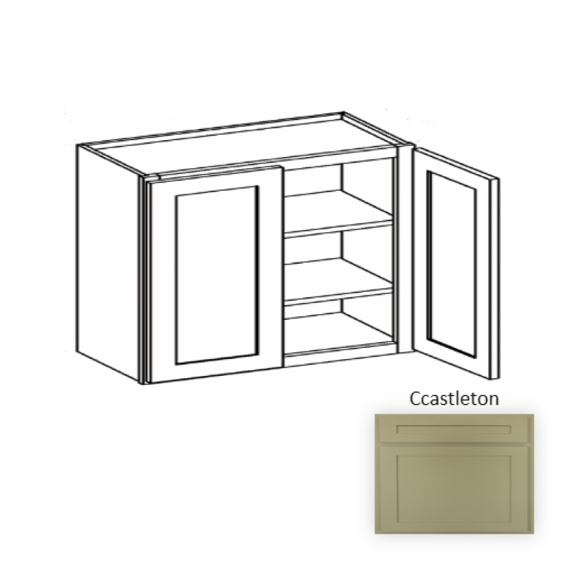 W2430 Castleton Wood Kitchen Wall Cabinet