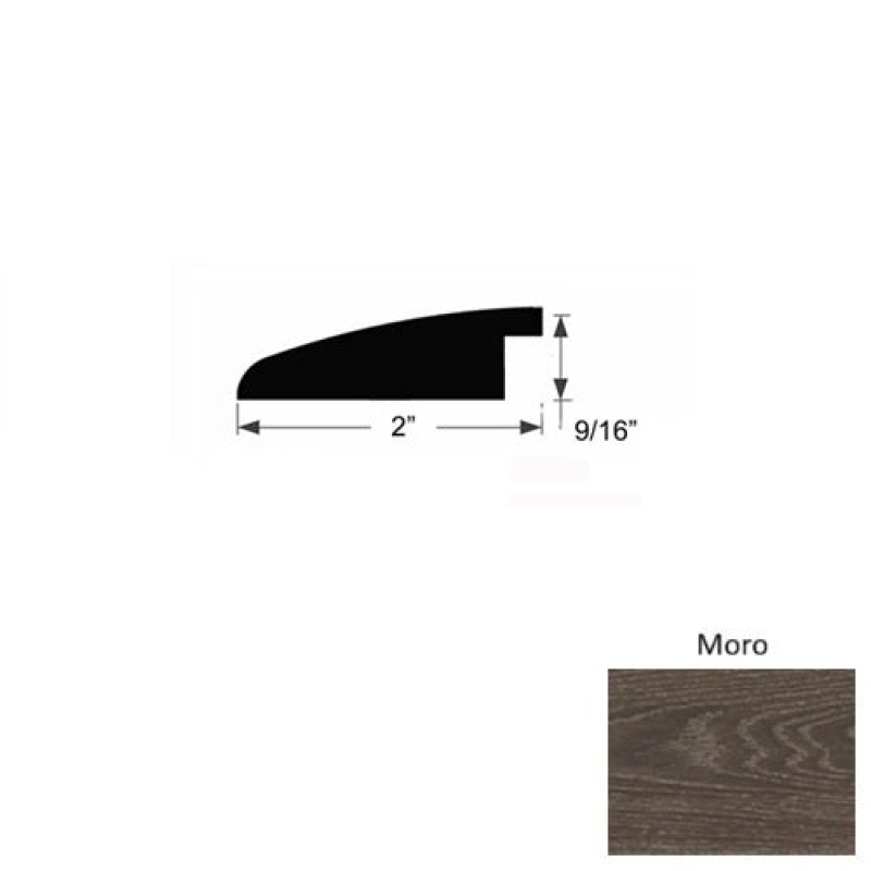 Lago Moro Hardwood Moulding / Trim - 2" X 78" Reducer - Urethane
