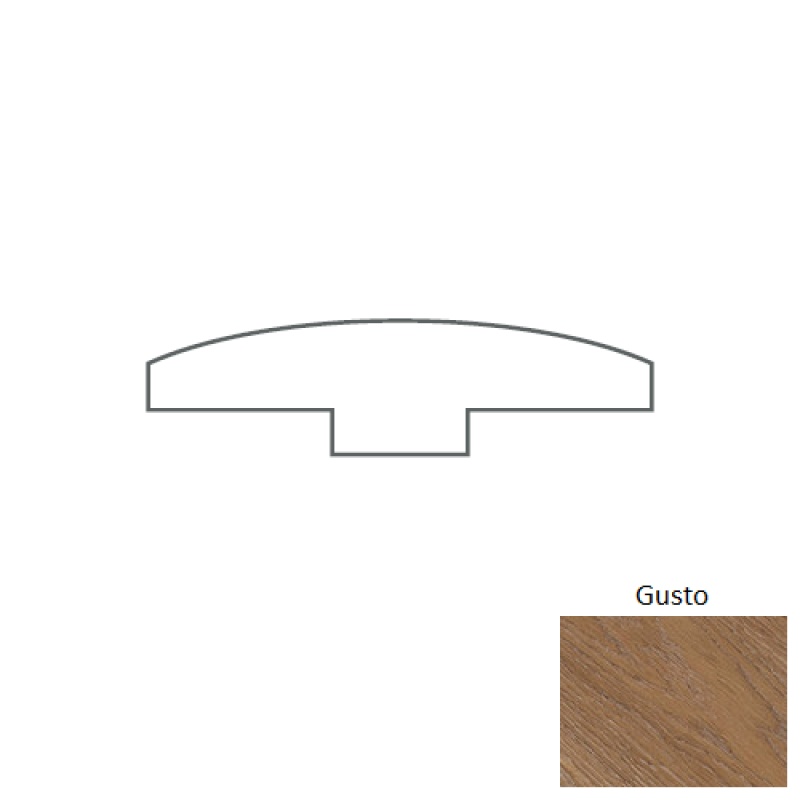 Volterra Gusto Hardwood Moulding / Trim - 1 1/2" x 96" T Molding - Polyurethane