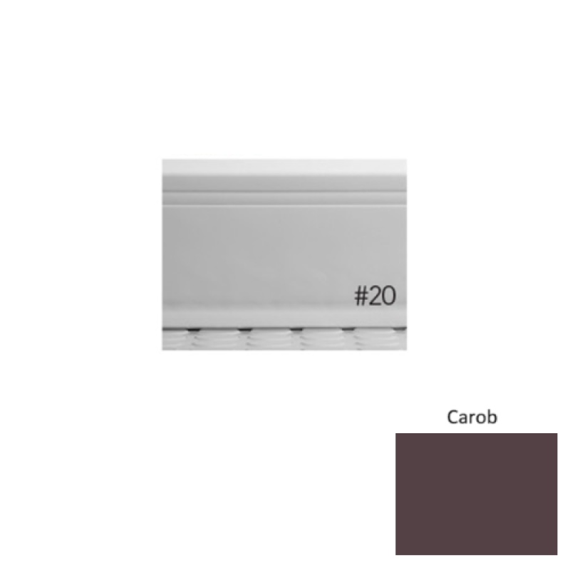 Pinnacle Plus #20 Draft Carob Rubber Coil Wall Base