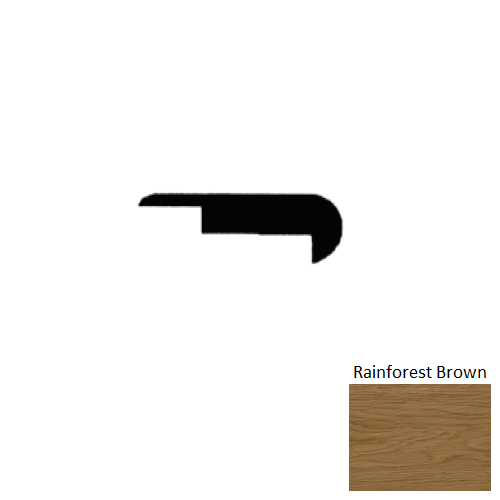 North Water Rainforest Brown Luxury Vinyl 94" Stair Nose