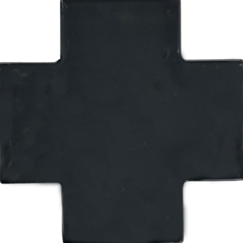 Puzzle Graphite Ceramic Tile - Polished - 6" X 6"