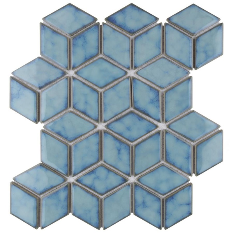 Hudson Marine Porcelain Mosaic - Rhombus - Glossy